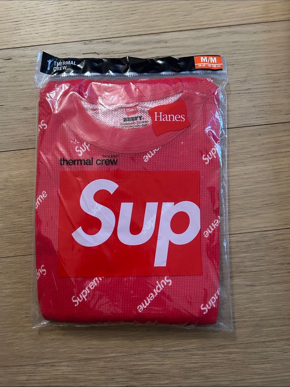 Supreme Red Thermal Crewneck